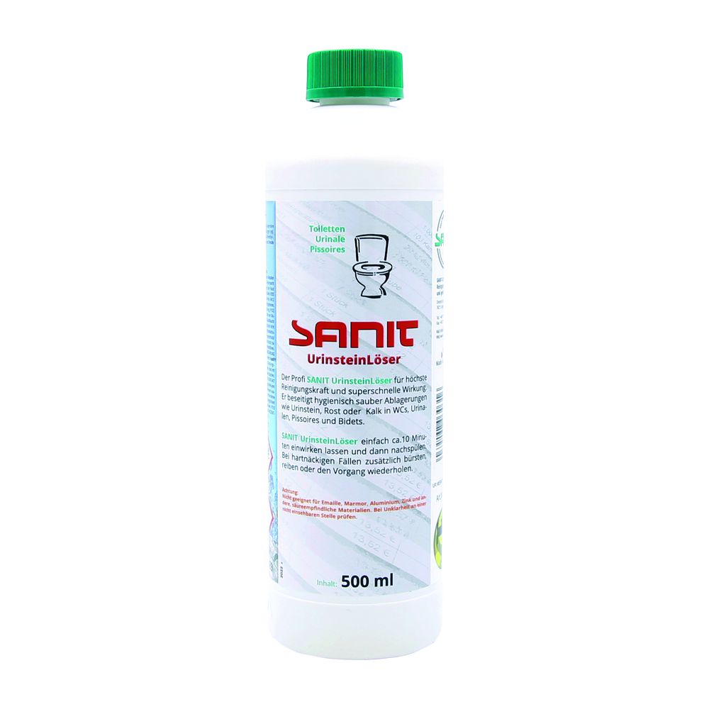 Sanit Urin-Stein-Löser für Ablagerungen in WCs und Urinalen 500ml Flasche... SANIT-3031 4039292030316 (Abb. 1)