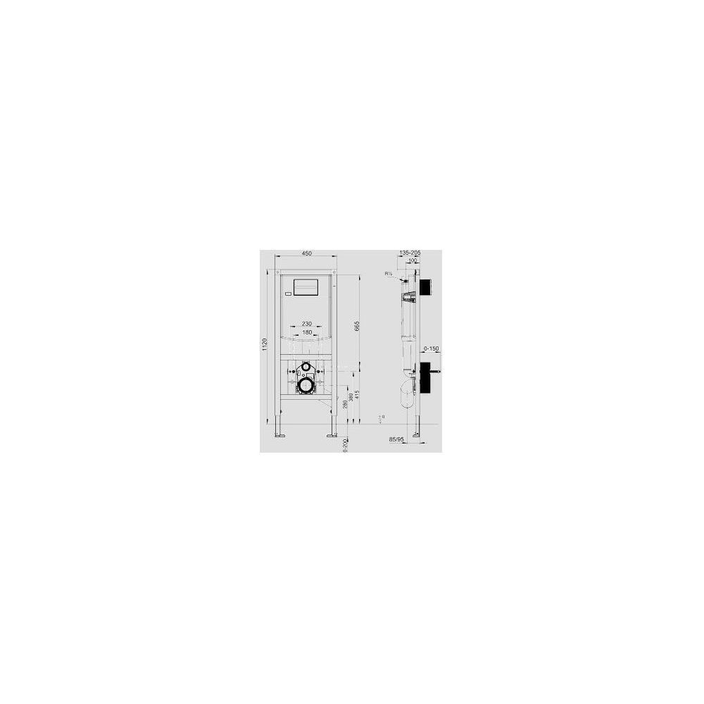 SANIT WC-Element INEO PLUS behindertengerecht 1120/450... SANITSANITAER-90.744.00..T000 4013341660631 (Abb. 2)