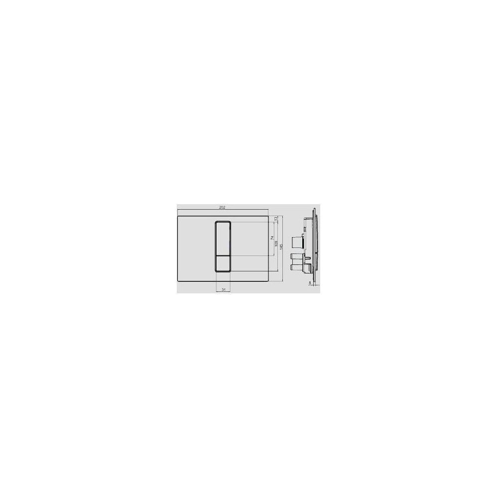 SANIT Betätigungsplatte Ineo Bright 2C weiß... SANITSANITAER-16.750.01..0000 4013341637350 (Abb. 2)