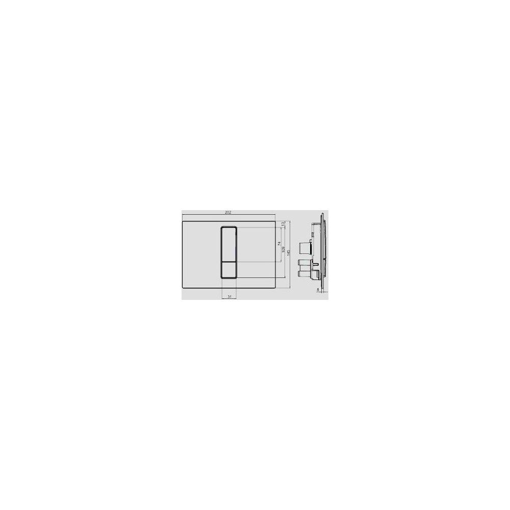 SANIT Betätigungsplatte Ineo Bright 2C weiß... SANITSANITAER-16.750.01..0000 4013341637350 (Abb. 3)