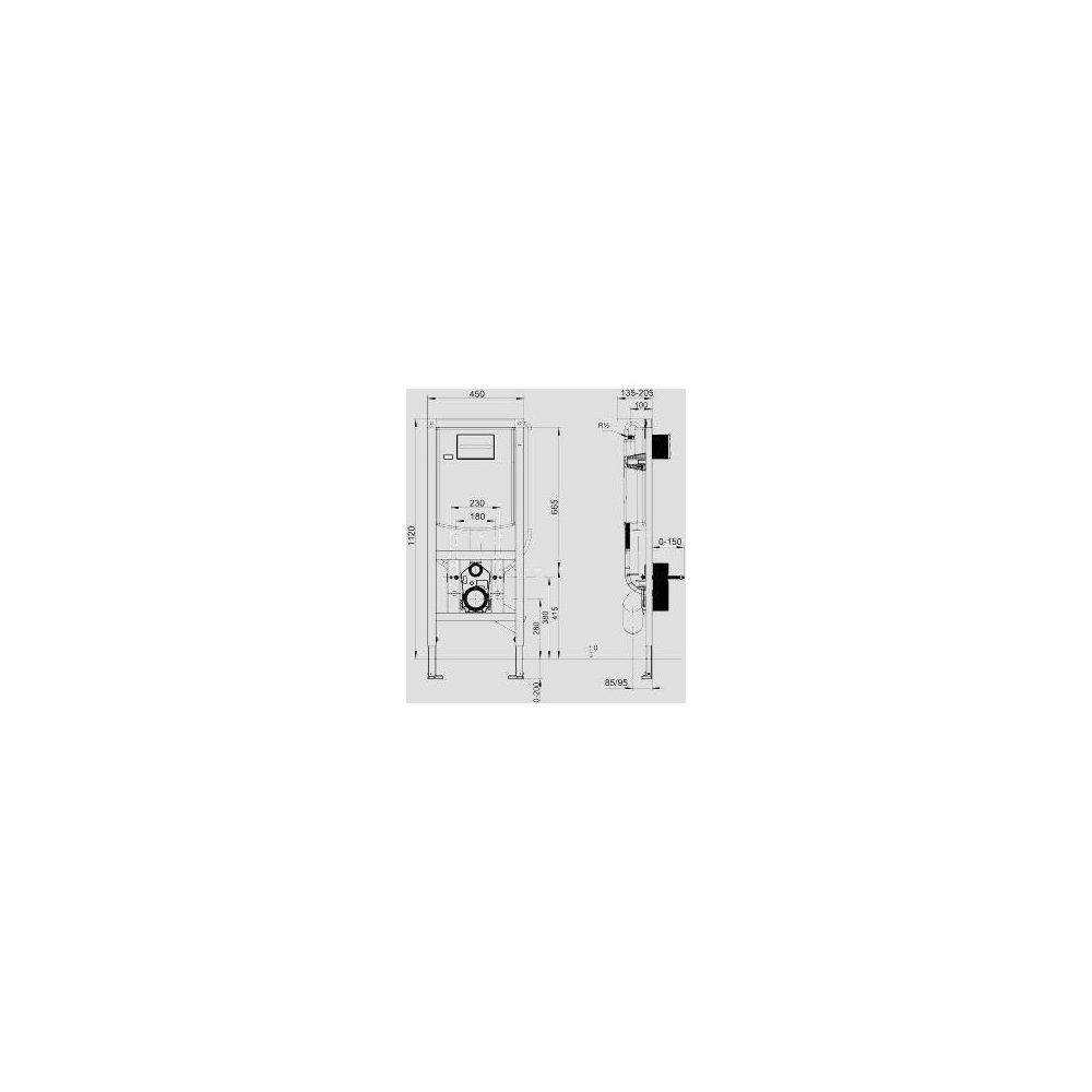 SANIT WC-Element INEO PLUS behindertengerecht 1120/450... SANITSANITAER-90.744.00..T000 4013341660631 (Abb. 3)