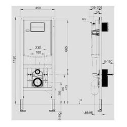 SANIT WC-Element INEO PLUS behindertengerecht 1120/450... SANITSANITAER-90.744.00..T000 4013341660631 (Abb. 1)