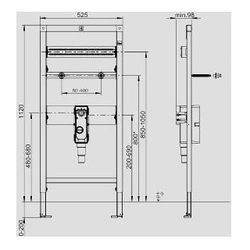 SANIT Waschtisch-Element INEO behindertengerecht 1120/525... SANITSANITAER-90.673.00..T000 4013341089333 (Abb. 1)