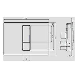 SANIT Betätigungsplatte Ineo Bright 2C weiß... SANITSANITAER-16.750.01..0000 4013341637350 (Abb. 1)