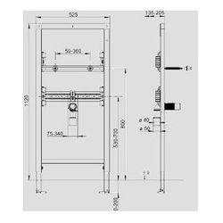 SANIT Waschtisch-Element INEO Einlocharmaturen 1120/525... SANITSANITAER-90.696.00..T000 4013341660600 (Abb. 1)