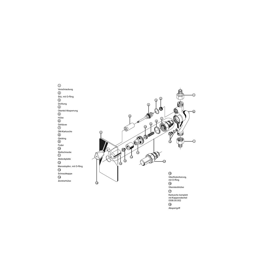 SYR Sasserath Unterputzdruckminderer SYRomat 309 DN 20, Gehäuse aus Rotguss, mit... SASSERATH-0309.20.000 4017905006040 (Abb. 5)
