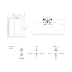 SYR Sasserath Lex 1500 Connect Doppelenthärtungsanlage LEX 30, 5,6m3/h, 120m3 Gr... SASSERATH-1500.02.030 4017905204590 (Abb. 1)