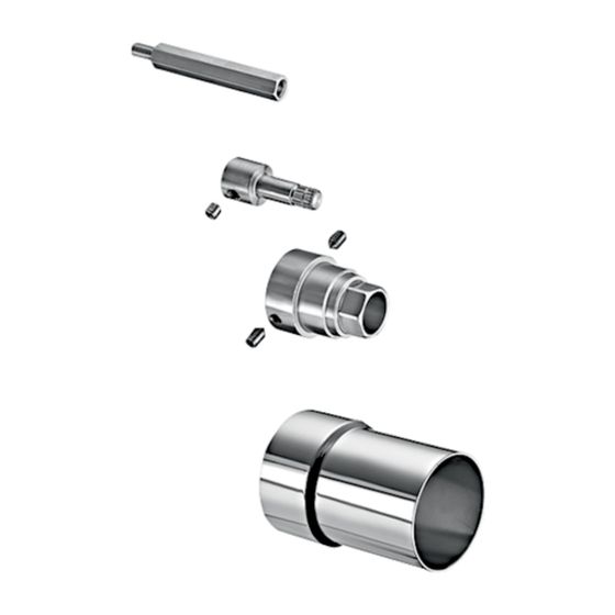 Schell Elektronische Verlängerungsset D-E-T für UP-Arm., Länge 25mm, Chrom