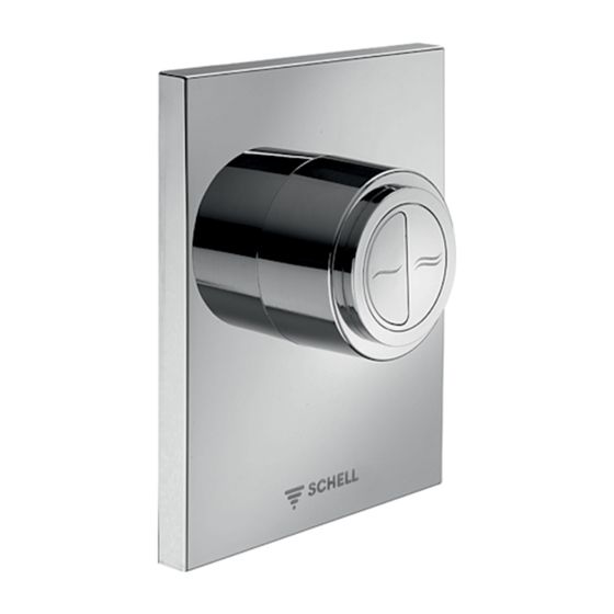 Schell Edition Eco WC Betätigungsplatte 100 Kunststoff, Chrom