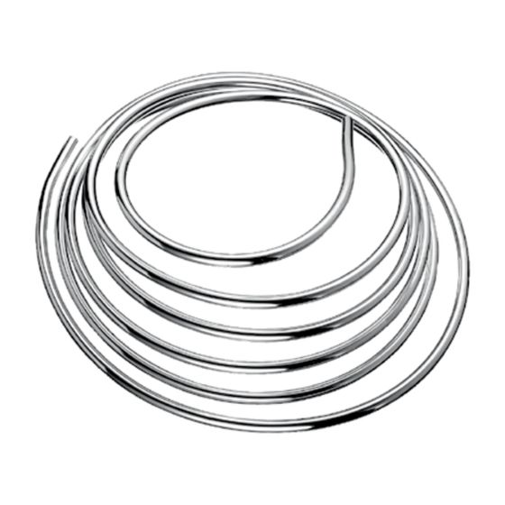 Schell Kupferrohr Ringform, d. 10mm, Länge 5000mm, Chrom