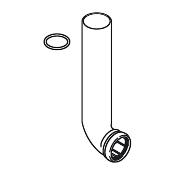 Schell Spülrohr mit O-Ring für Montus Spülkasten 12cm