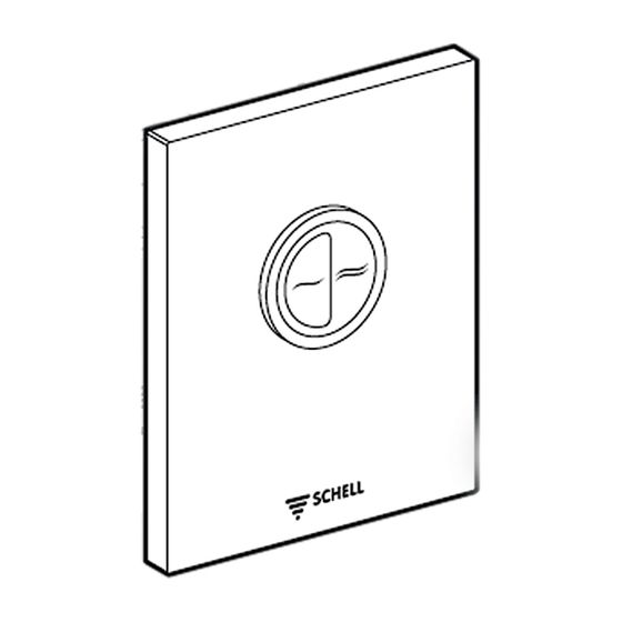 Schell Edition Eco WC Betätigungsplatte Zweimengenspülung, Chrom