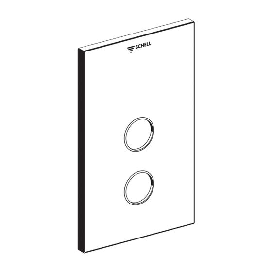 Schell Linus D-SC-T Frontplatte für Unterputz Dusche, 273mm x 173mm, Chrom