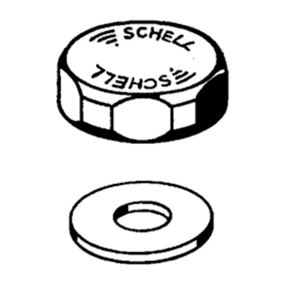 Schell Schellomat Verschlusskappe für WC Druckspüler, Chrom