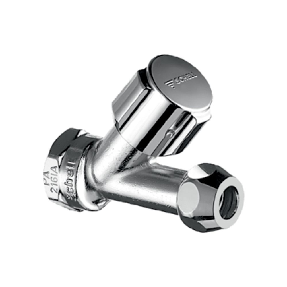 Schell Comfort Schrägsitzventil kurze Bauform Anschluss IG DN 15 G 1/2" Chrom... SCHELL-059110699 4021163108026 (Abb. 1)