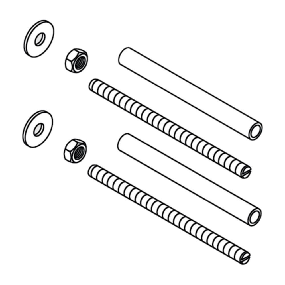 Schell Zubehör-Set für Rahmen Montus für Spülkasten 12cm, M12... SCHELL-292160099 4021163170122 (Abb. 1)