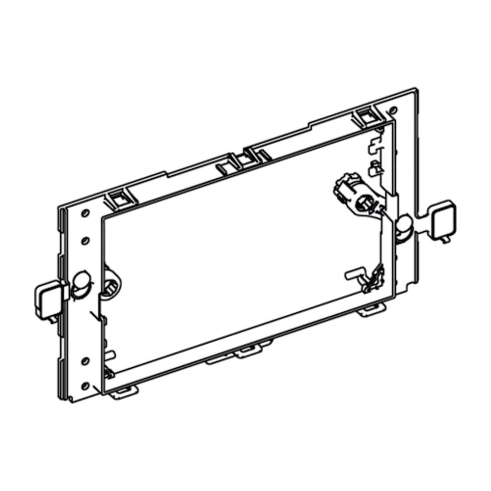 Schell Grundrahmen für Kontrollplatte für Montus Spülkasten 8cm... SCHELL-292180099 4021163170108 (Abb. 1)