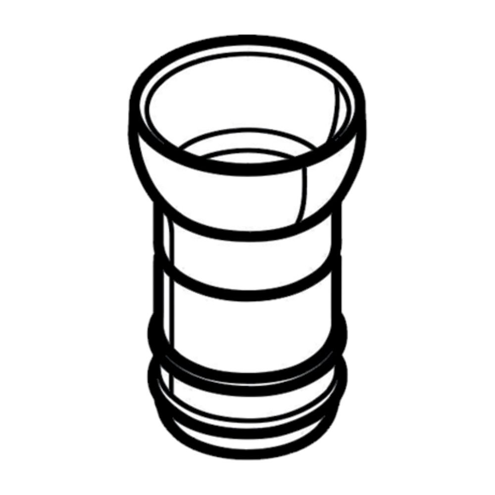 Schell Rohr mit O-Ring für Montus Spülkasten 8cm, Weiss... SCHELL-292260099 4021163170023 (Abb. 1)