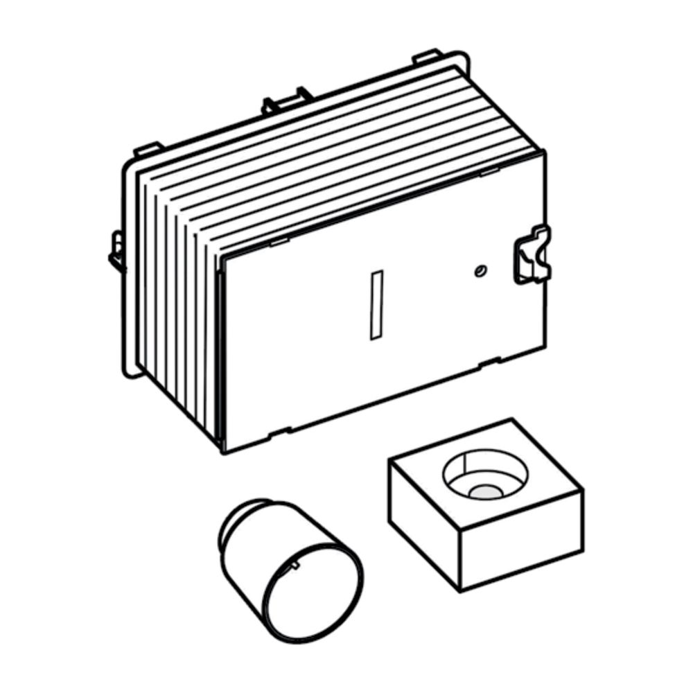 Schell Schutzschacht Rohinstallation für Montus Spülkasten 12cm und 8cm... SCHELL-292280099 4021163170009 (Abb. 1)