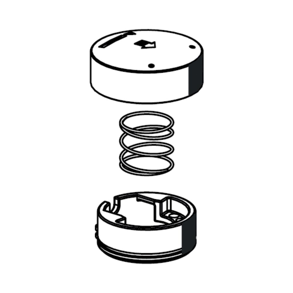 Schell Petit SC-M Betätigungsgriff Druckfeder, Blendring, Chrom... SCHELL-021520699 4021163161854 (Abb. 1)