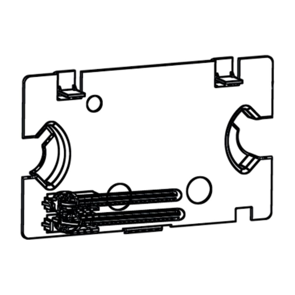 Schell Spritzschutzplatte, Drückerbolzen für Schell Unterputz Spülkasten... SCHELL-030490099 4021163153583 (Abb. 1)