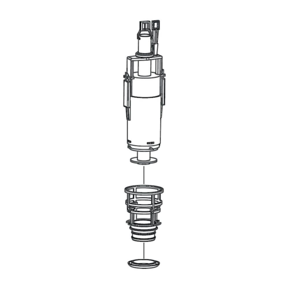 Schell Ablaufventil, Bodenventil für Unterputz Spülkasten... SCHELL-032730099 4021163148619 (Abb. 1)