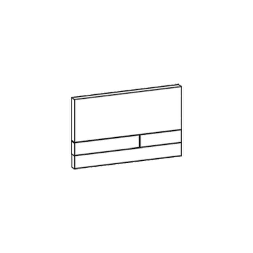 Schell Linear WC Betätigungsplatte Zweimengenspülung, Weiss ohne Schell... SCHELL-032851599 4021163151992 (Abb. 2)