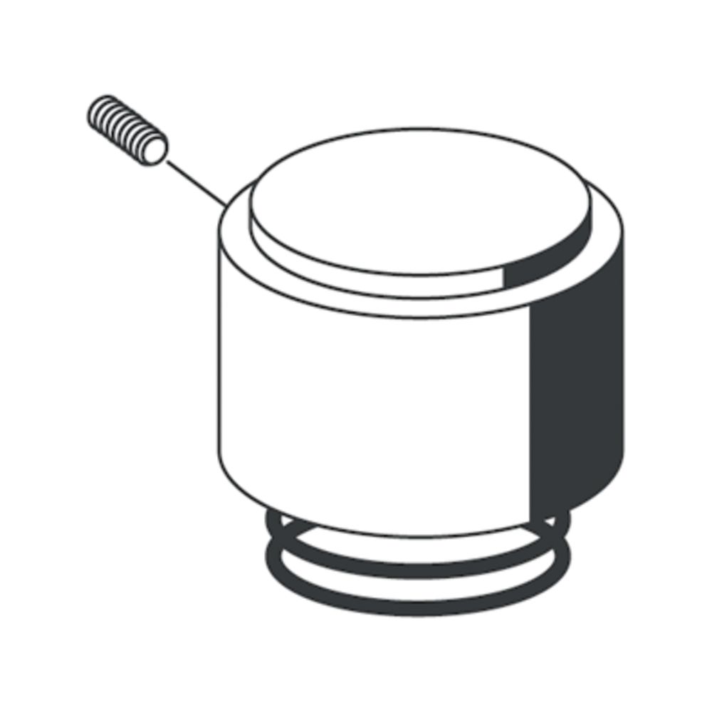 Schell Betätigungshaube, Druckfeder für WC-Druckspüler Edition, Chrom... SCHELL-230460699 4021163143584 (Abb. 1)