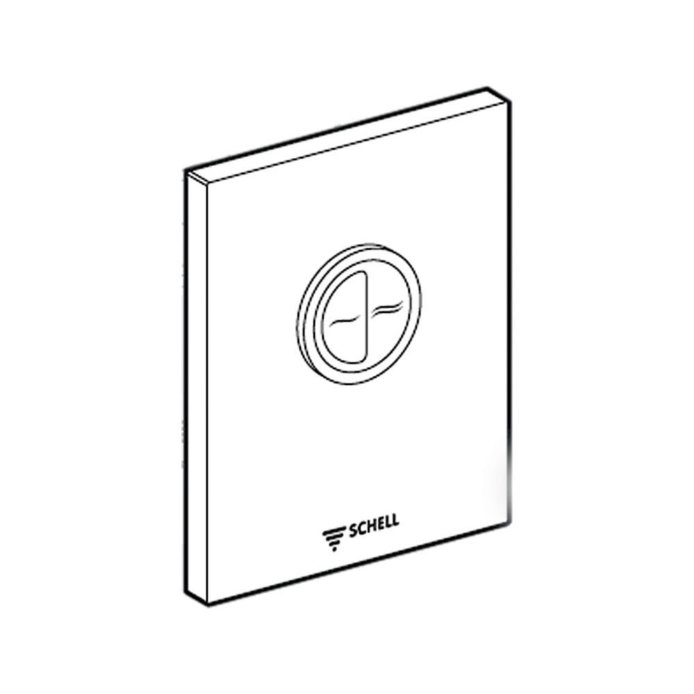 Schell Edition Eco WC Betätigungsplatte Zweimengenspülung, Chrom... SCHELL-230880699 4021163161144 (Abb. 1)