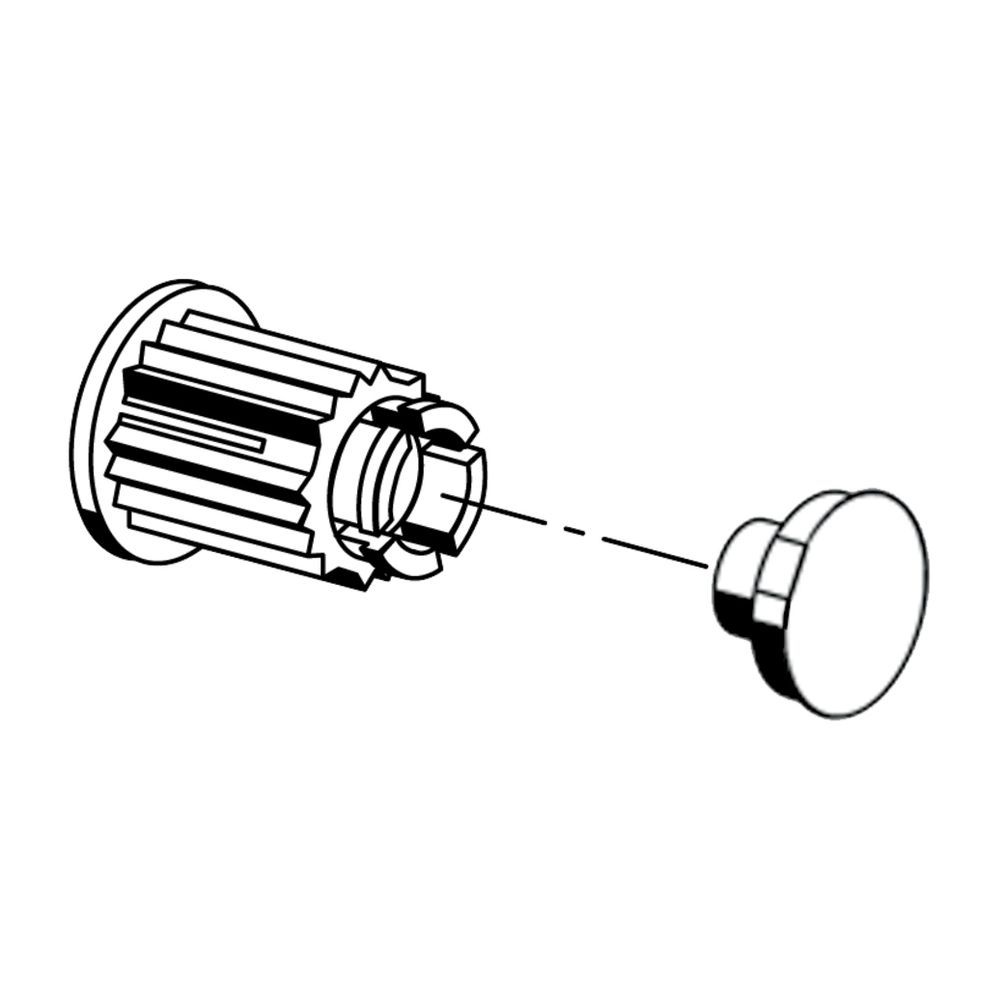 Schell Rastbuchse, Abdeckung für Aufputz WC Spülventil Schellomat... SCHELL-233010099 4021163142099 (Abb. 1)