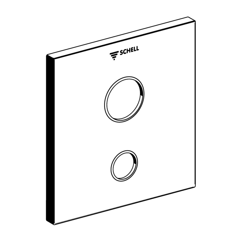 Schell Linus W-SC-V Frontplatte für Unterputz Waschtischarmatur, Kaltwasser, Chrom... SCHELL-252310699 4021163158526 (Abb. 1)