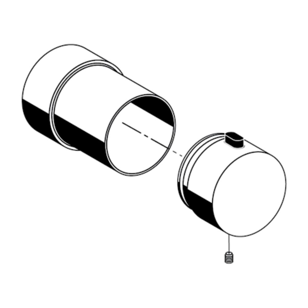 Schell Linus Betätigungsknopf für D-SC-T, D-E-T, Chrom... SCHELL-295220699 4021163144086 (Abb. 1)