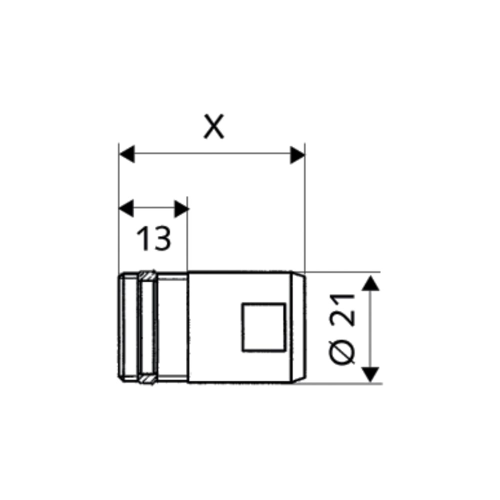 Schell Adapter Stecktechnik Quick Schaftlänge 35mm, DN 15 G 1/2" mit ASAG easy, Chrom... SCHELL-007000699 4021163135299 (Abb. 2)