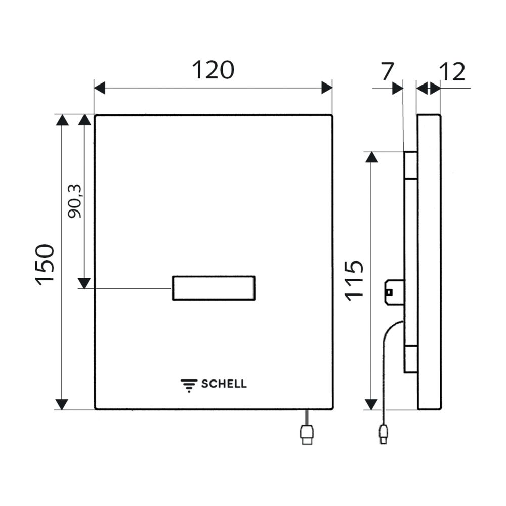 Schell WC Steuerung Edition E Kartuschenventil, DN 5, Edelstahl... SCHELL-010272899 4021163167214 (Abb. 2)