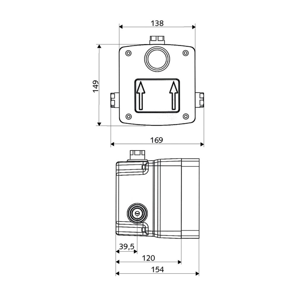 Schell Unterputz Masterbox WBD-SC-K/V Selbstschluss, vorgemischtes Wasser... SCHELL-018270099 4021163146523 (Abb. 2)