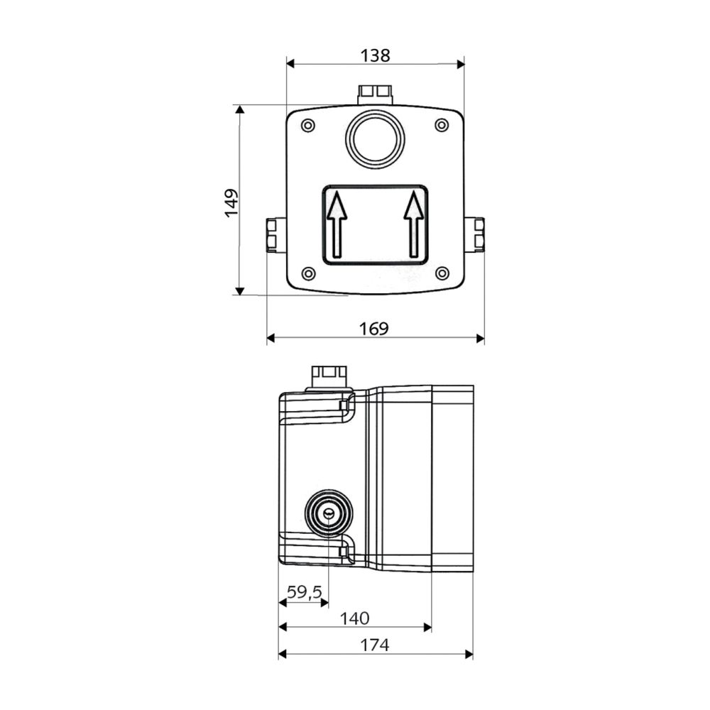 Schell Unterputz Masterbox WBD-E-M Elektronik, Mischwasser... SCHELL-019040099 4021163155709 (Abb. 2)