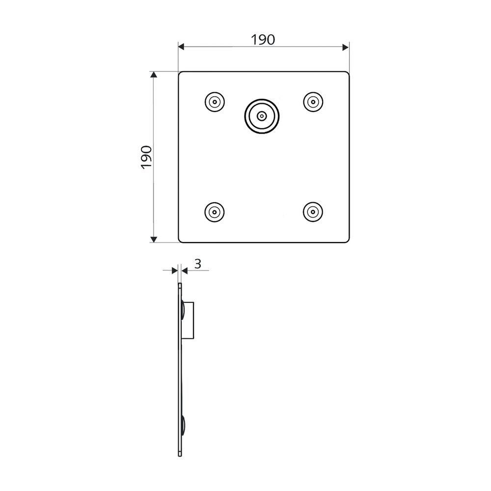 Schell Linus Basic D-C-V CVD Unterputz Dusche, vorgemischtes Wasser, Edelstahl... SCHELL-019212899 4021163159509 (Abb. 2)