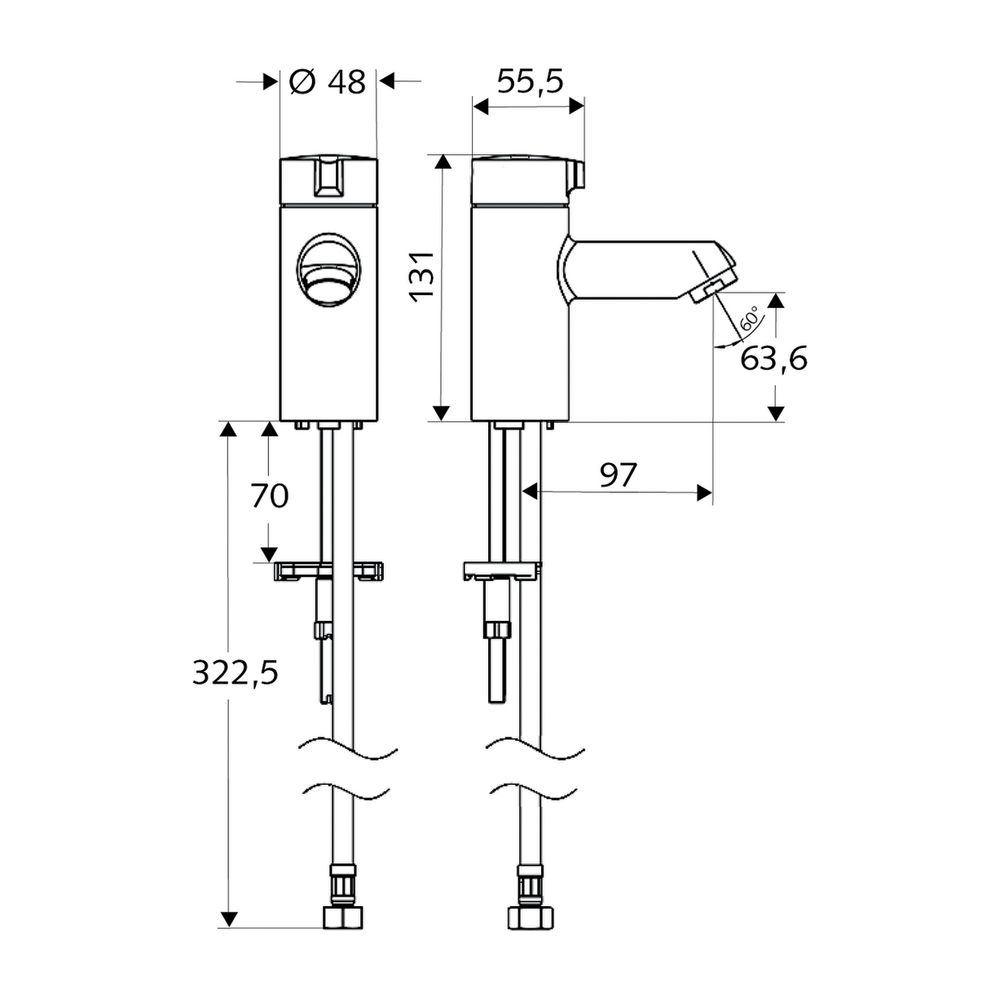 Schell Modus K HD-K Standventil Auf-Zu, Hochdruck Kaltwasser, Chrom... SCHELL-021420699 4021163156065 (Abb. 2)