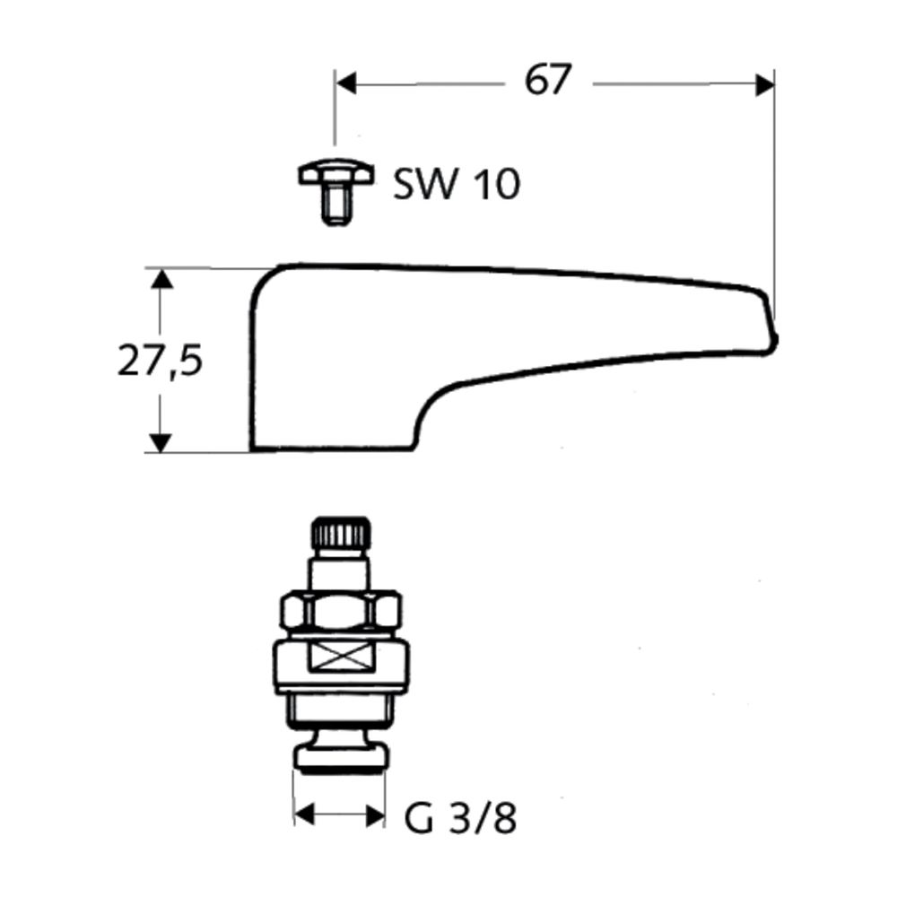 Schell Spezial-Oberteil 3/8" ... SCHELL-222080099 4021163114485 (Abb. 2)