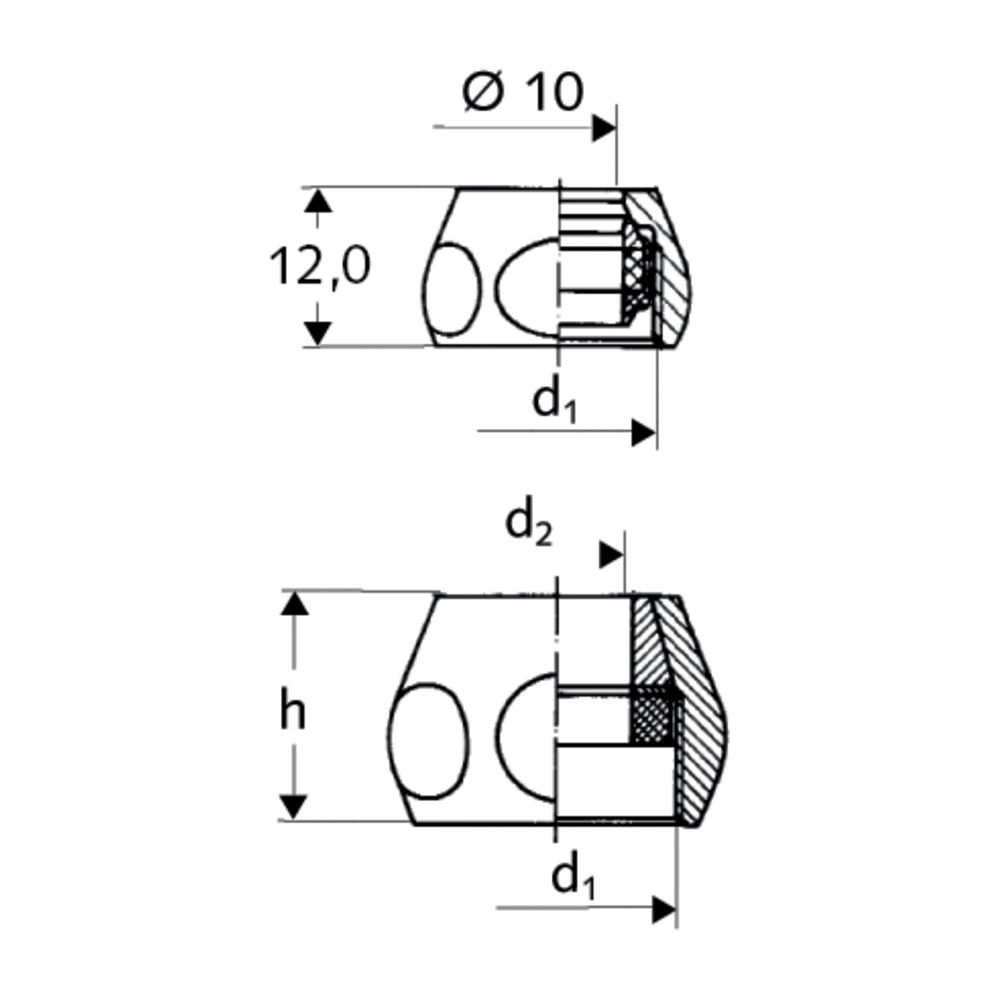 Schell Quetschverschraubung DN 15 1/2" x d. 8mm, Chrom... SCHELL-265070699 4021163115956 (Abb. 2)