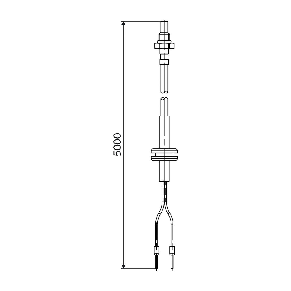 Schell Temperatur-Fühler PT1000 für Spülkasten Montus Flow, Länge 5000mm... SCHELL-005620099 4021163169362 (Abb. 2)