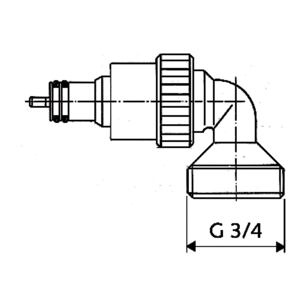 Schell Spüladapter Stecktechnik Quick Ablaufbogen 3/4" AG, 1/2", Messing... SCHELL-007030099 4021163135589 (Abb. 2)