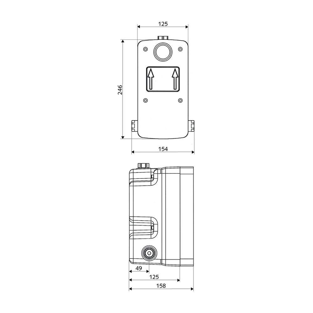 Schell Unterputz Masterbox WBD-SC-T, Mischwasser, Selbstschluss, Thermostat... SCHELL-018000099 4021163146561 (Abb. 2)