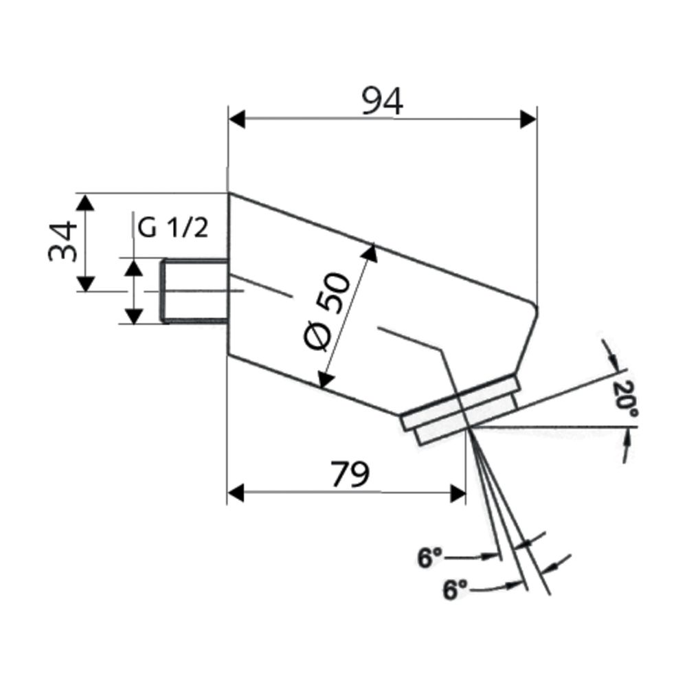 Schell Duschkopf Aerosolarm vandalengeschützt, Chrom... SCHELL-018140699 4021163146691 (Abb. 2)