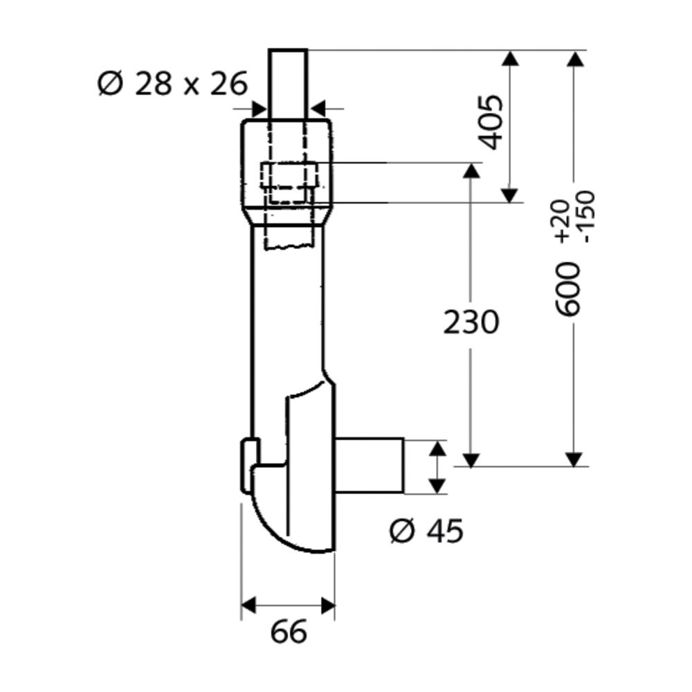 Schell Compact II WC Spülrohr höhenverstellbar, Spritzwasserisolierung... SCHELL-031160099 4021163141627 (Abb. 2)