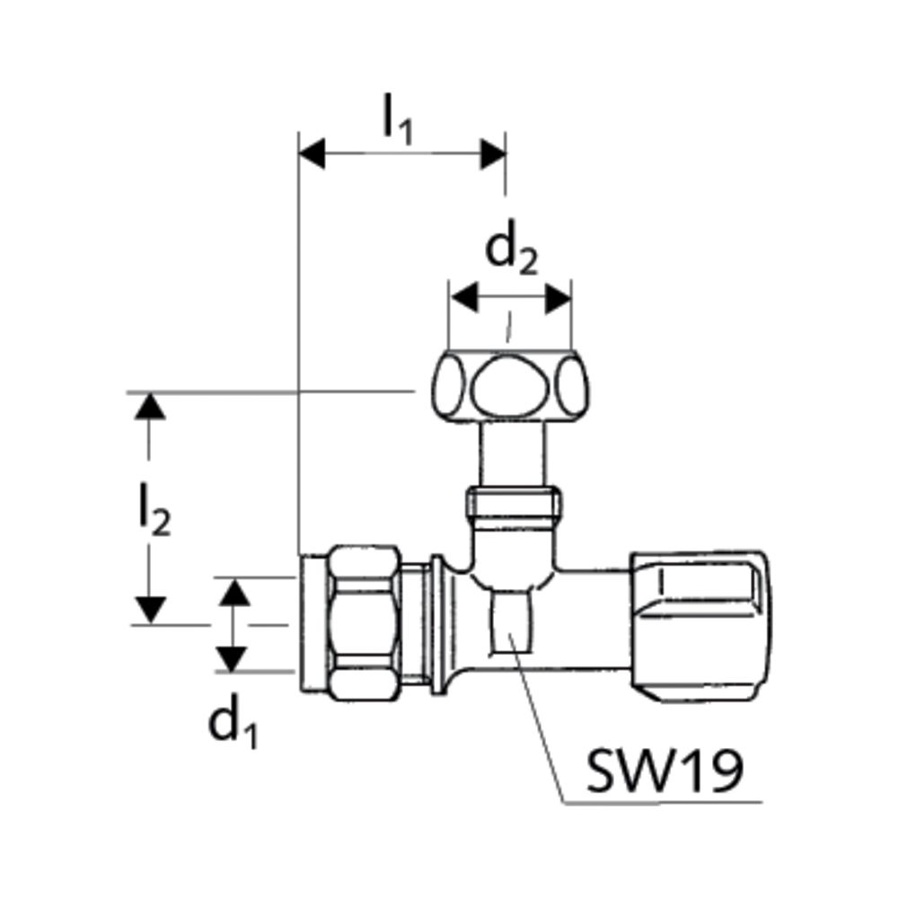 Schell Comfort Eckventil regulierbar, DN 15 G 1/2" Verschraubung, Chrom... SCHELL-050470699 4021163106343 (Abb. 2)