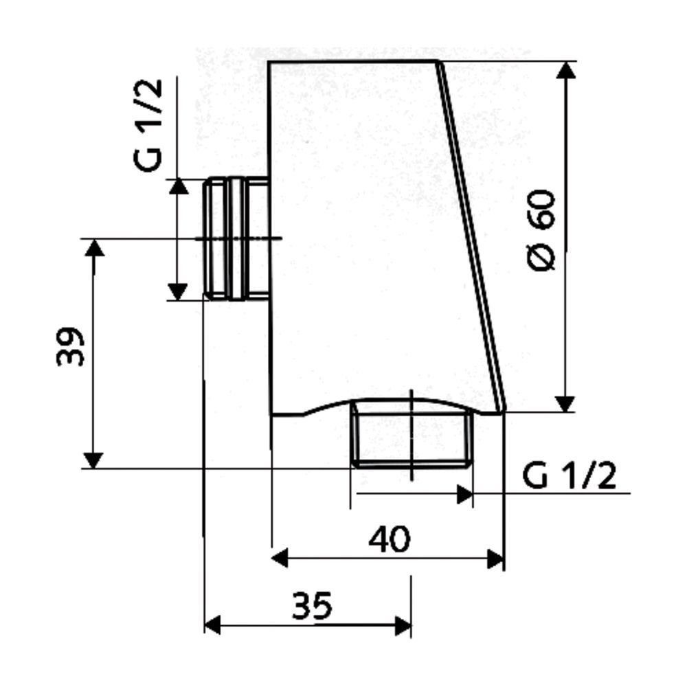 Schell Wandanschlussbogen Puris RV, ASAG easy, DN 15 G 1/2" AG, Chrom... SCHELL-064690699 4021163147919 (Abb. 2)