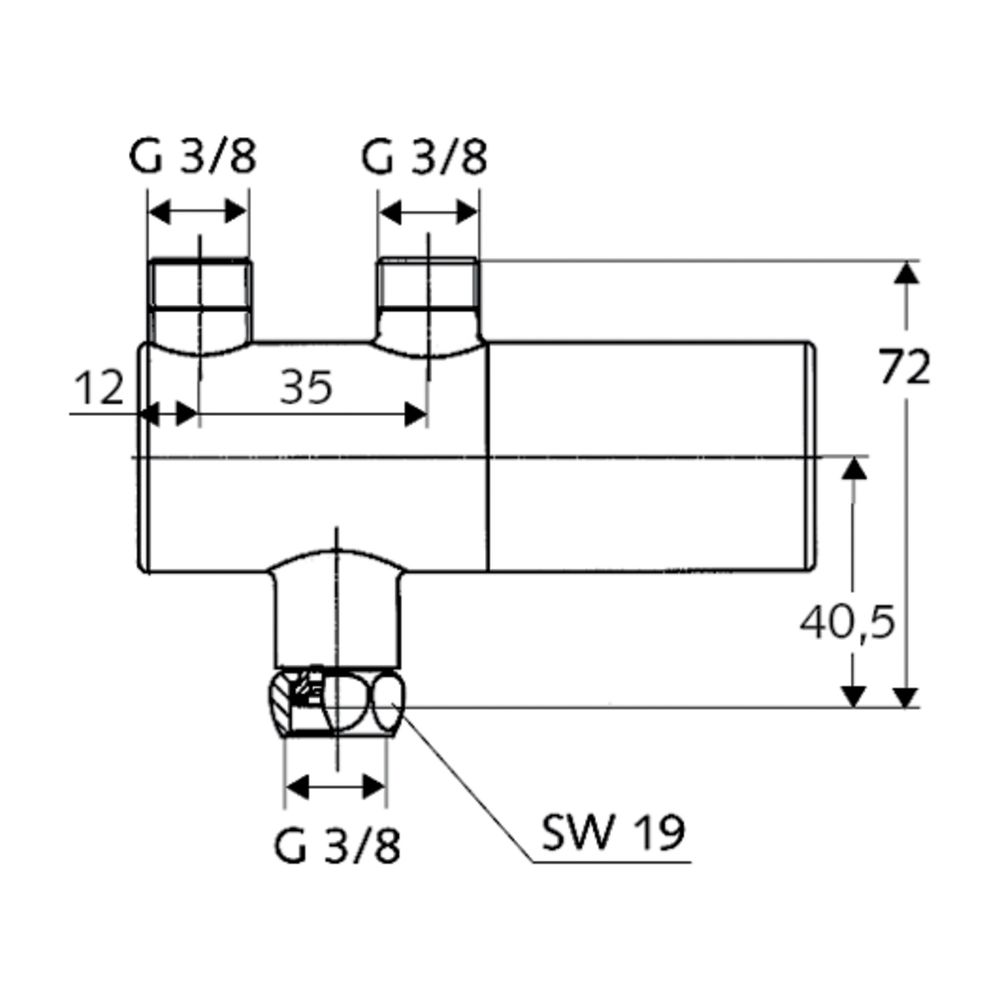 SCHELL Eckventil-Thermostat Filter, RV, 3/8", chrom... SCHELL-094060699 4021163143423 (Abb. 2)