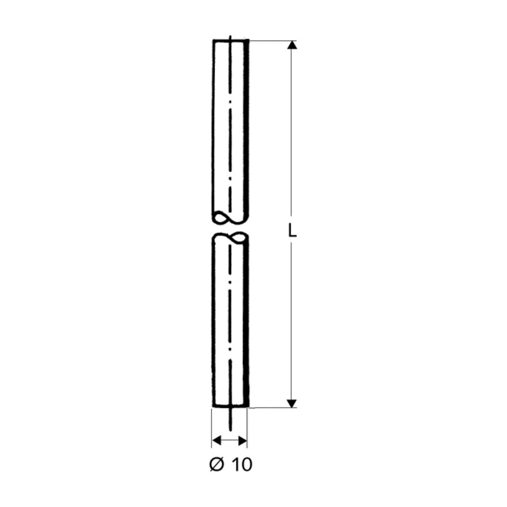 Schell Kupferrohr glatt, d. 10mm, Länge 300mm, Chrom... SCHELL-487080699 4021163118117 (Abb. 2)