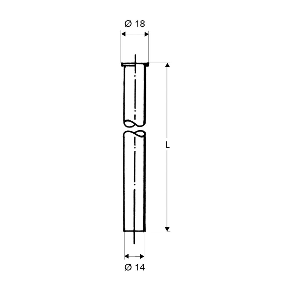 Schell Kupferrohr 1/2" Bördel, d. 14mm, Länge 500mm, Chrom... SCHELL-497260699 4021163118834 (Abb. 2)